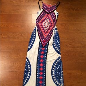Maxi print dress